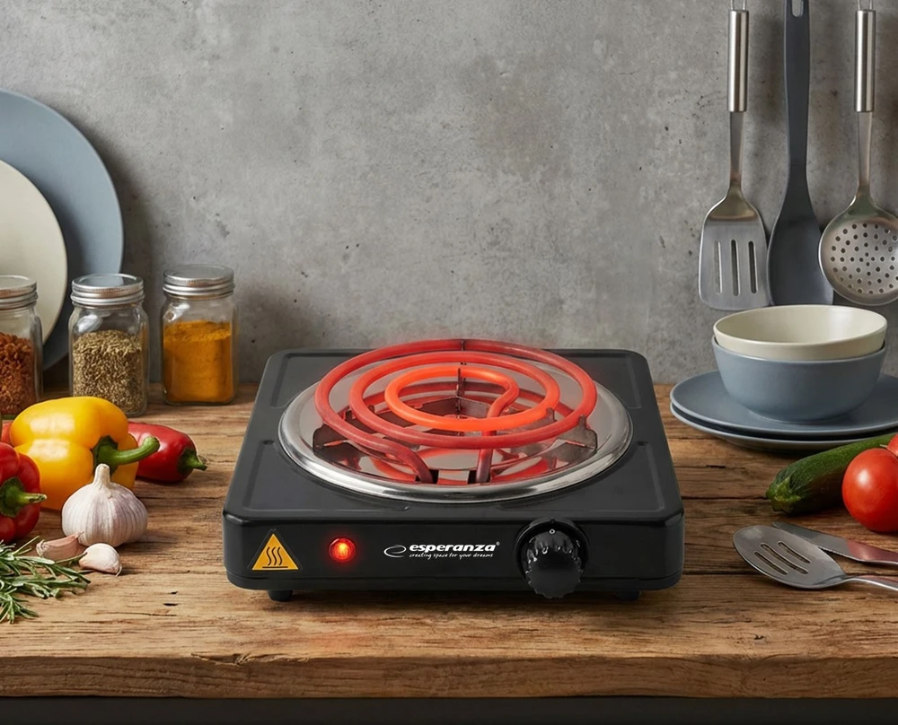 Esperanza EKH012K Juodas electric stove