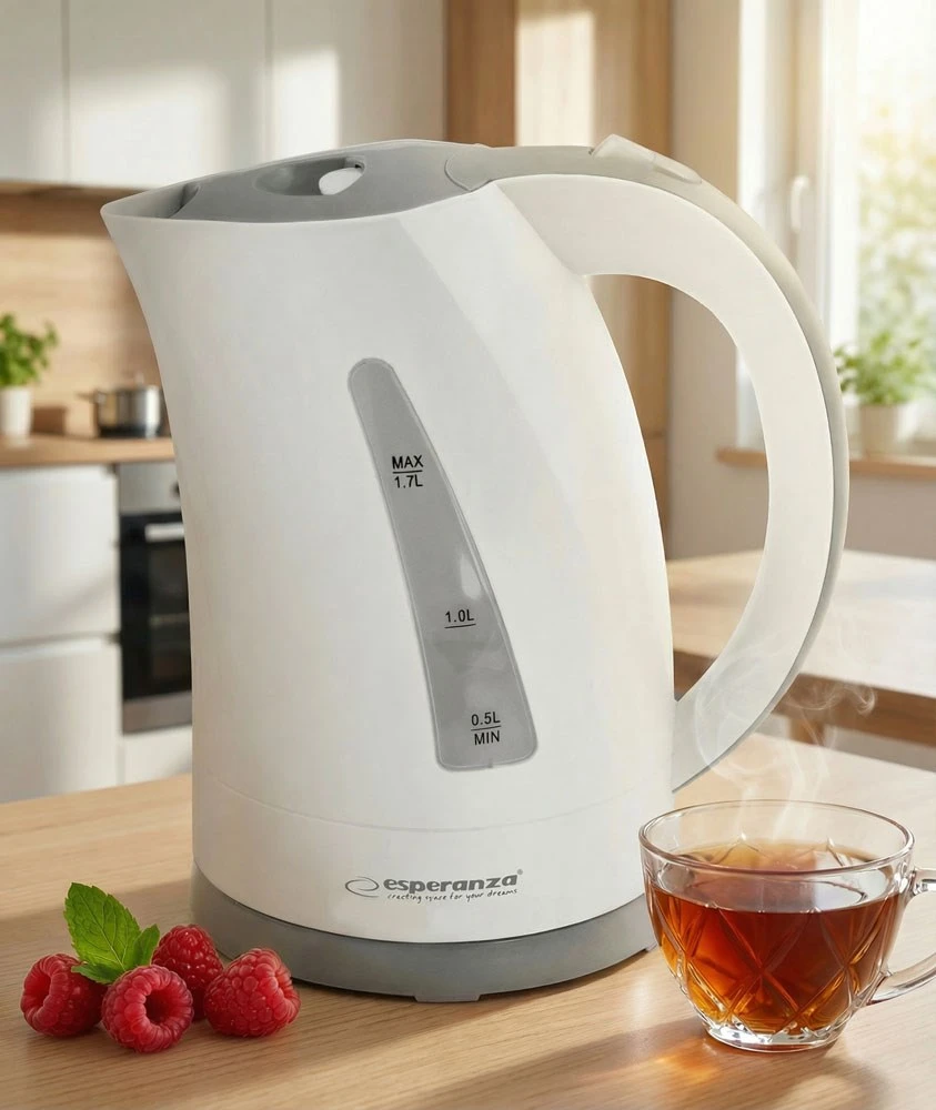Virdulys electric Esperanza Amazon EKK022 (2200W 1.7l, beige color, graphite juodos spalvos)