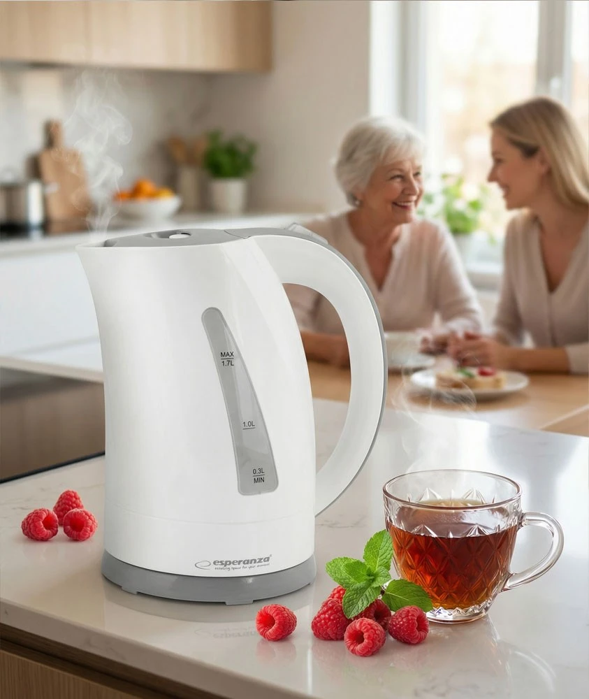 Virdulys electric Esperanza Amazon EKK022 (2200W 1.7l, beige color, graphite juodos spalvos)