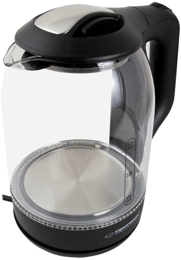 ESPERANZA EKK025K - 5901299949771 YUKON Electric Virdulys 1.7L GLASS WITH LED LIGHT