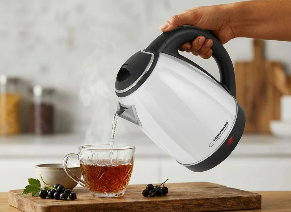 Esperanza EKK113W electric virdulys 1.8 L Juodas,Baltas 1800 W
