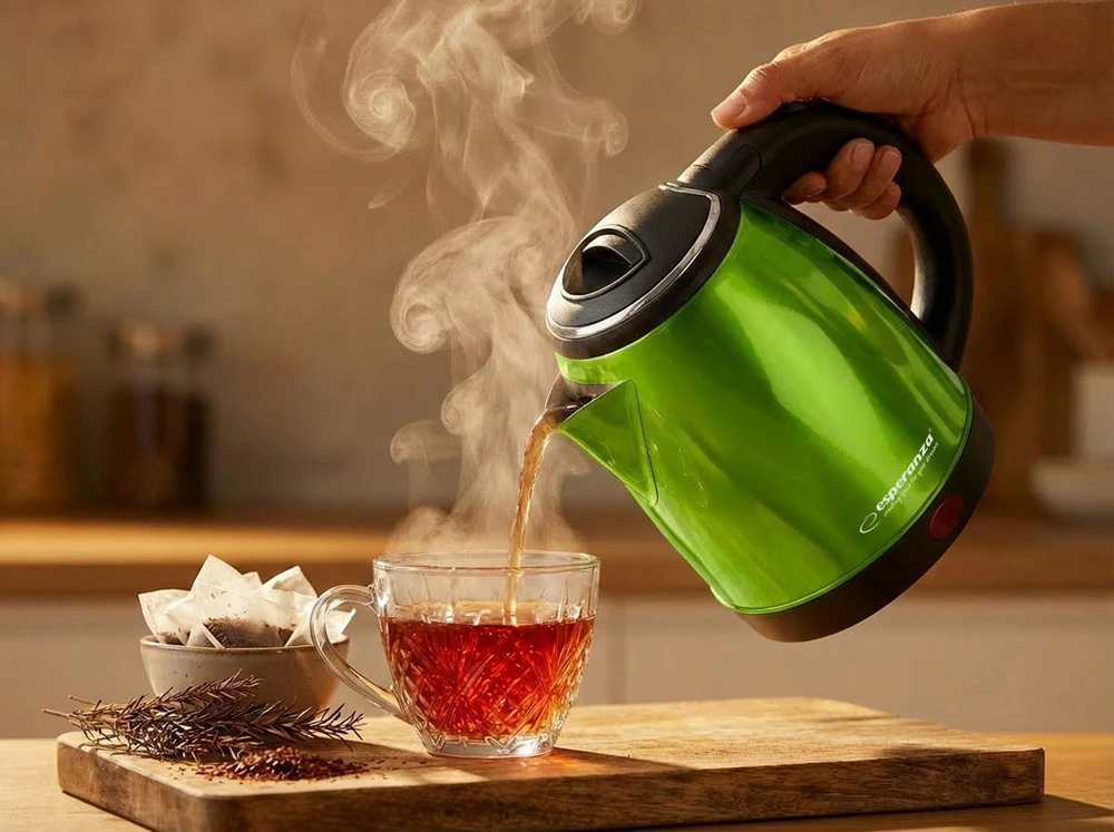 Elektrinis Virdulys - Esperanza EKK128G - 1 L, Žalias, 1350 W