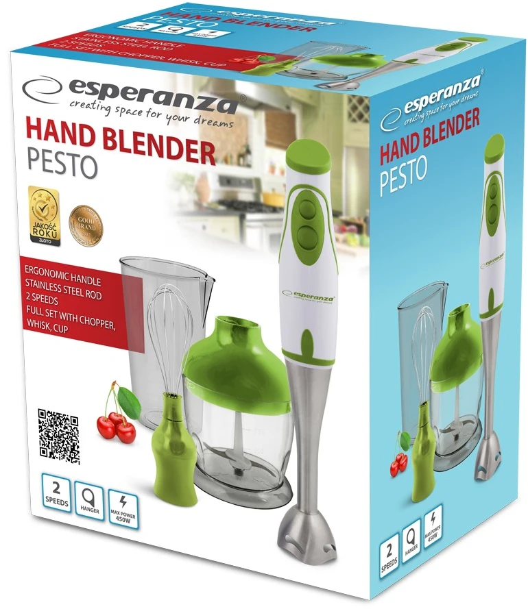 Maišytuvas hand Esperanza Crema EKM003G (450W, žalias color)