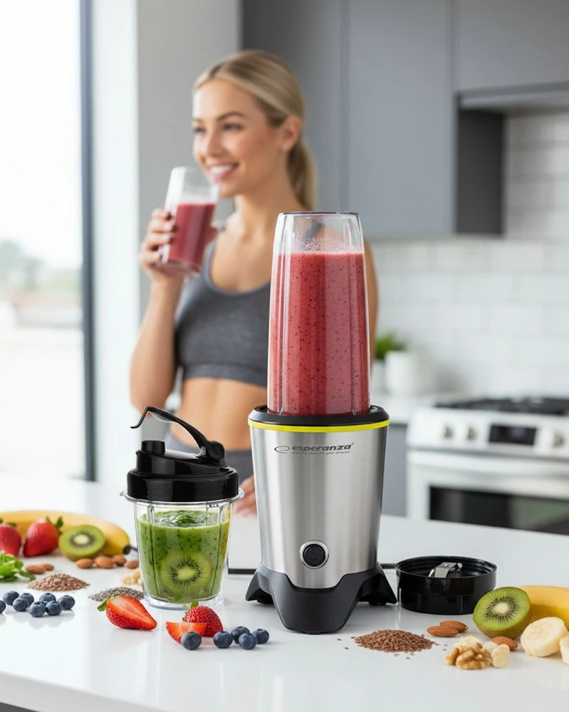 Kokteilinė Esperanza Nutri Master EKM028, Sidabrinės/Juodos spalvos