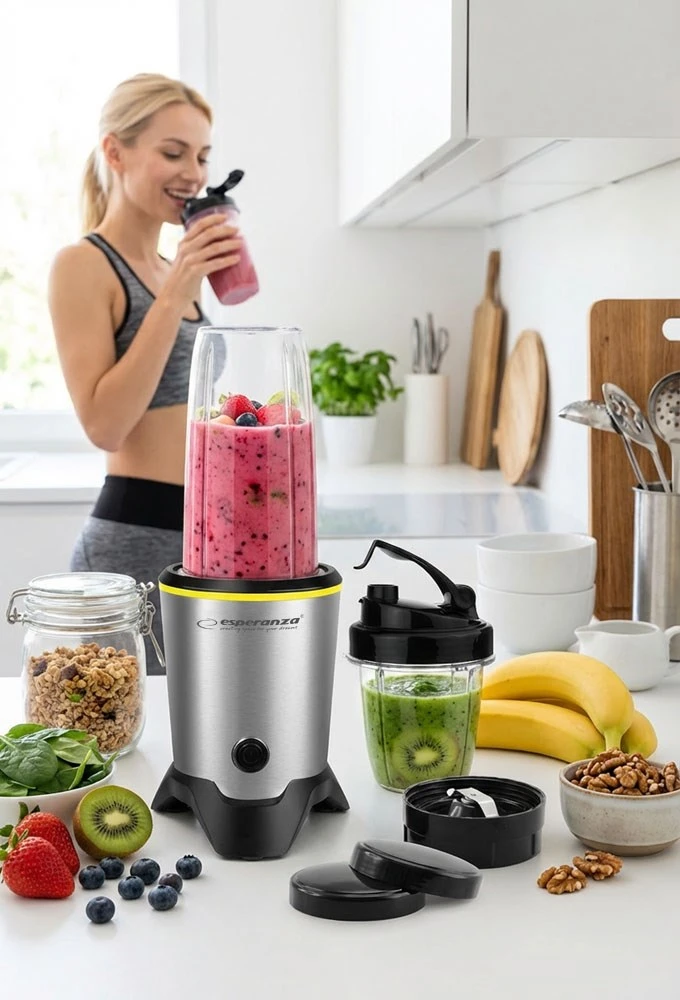 Kokteilinė Esperanza Nutri Master EKM028, Sidabrinės/Juodos spalvos