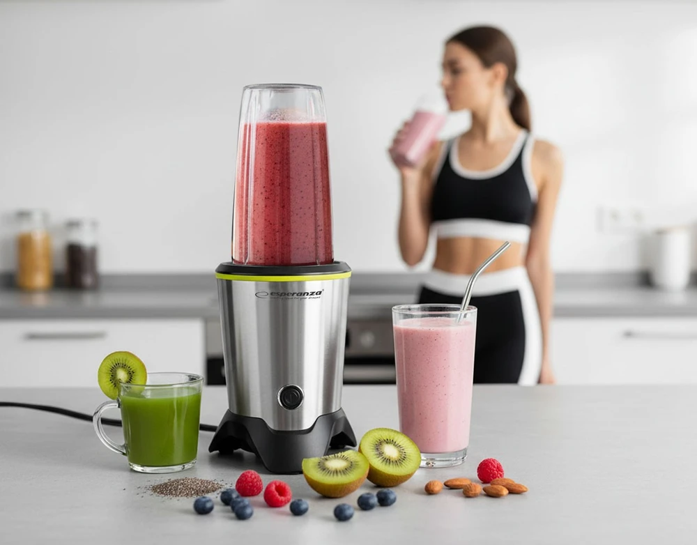 Kokteilinė Esperanza Nutri Master EKM028, Sidabrinės/Juodos spalvos