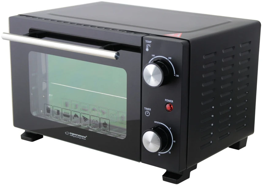 Mikrobangų krosnelė Esperanza EKO007N Mini Oven 10 l 800 W Juodas