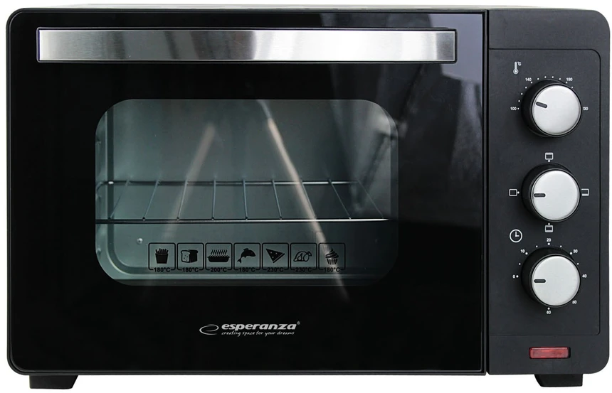 Mikrobangų krosnelė Esperanza EKO008N Mini Oven 20 l 1280 W Juodas