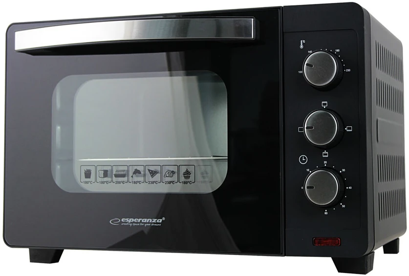 Mikrobangų krosnelė Esperanza EKO008N Mini Oven 20 l 1280 W Juodas