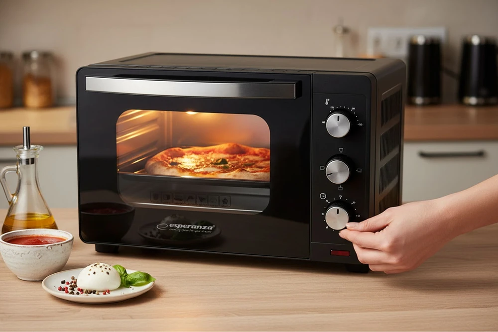 Mikrobangų krosnelė Esperanza EKO008N Mini Oven 20 l 1280 W Juodas