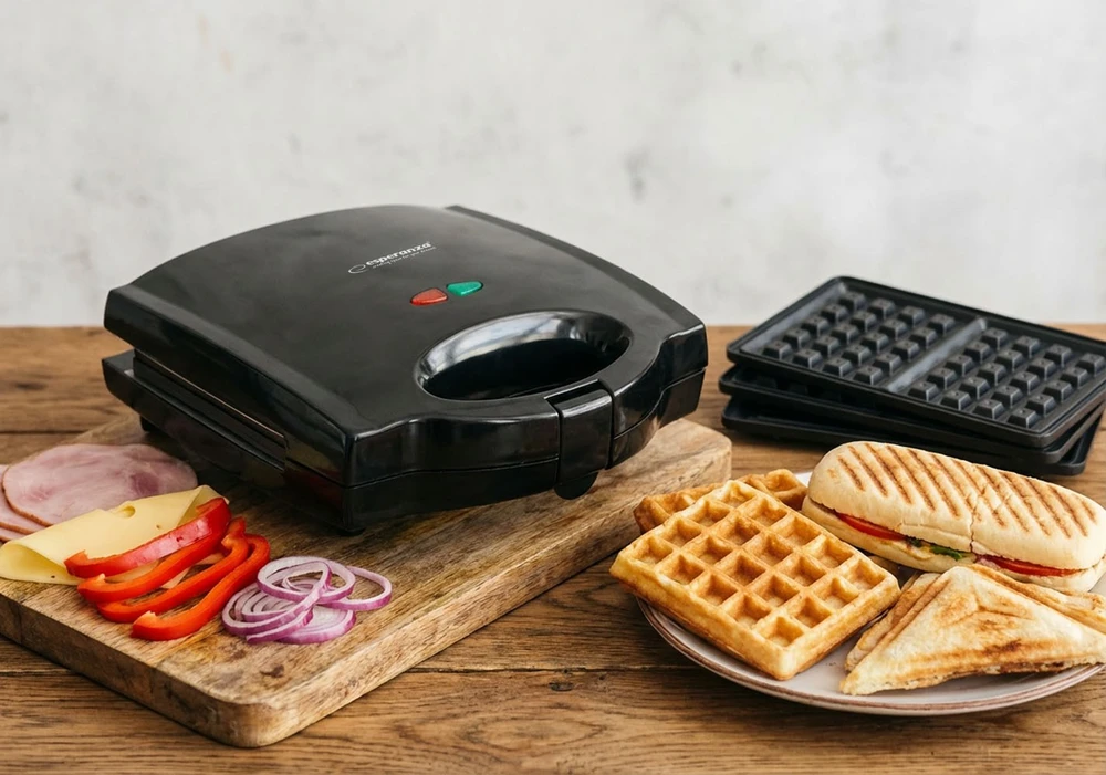 Sumuštinių keptuvas Esperanza EKT006K sandwich maker 700 W Juodas