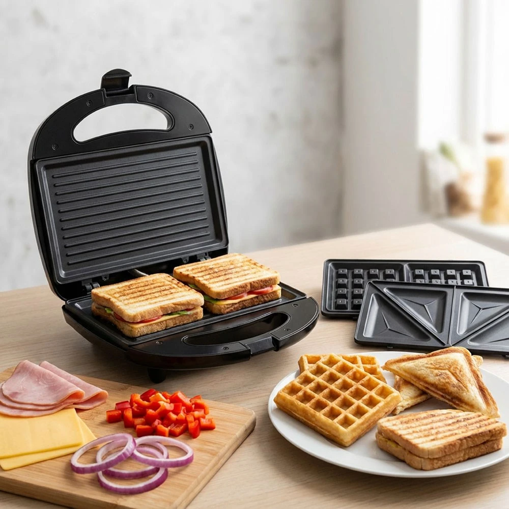 Sumuštinių keptuvas Esperanza EKT006K sandwich maker 700 W Juodas
