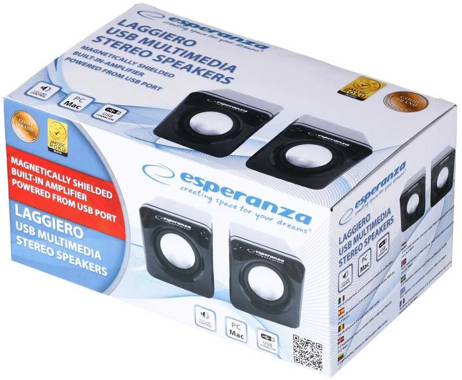 Titanum Kolonėlės Esperanza 2.0 Leggiero EP111 Cube USB - 2 x 3 W