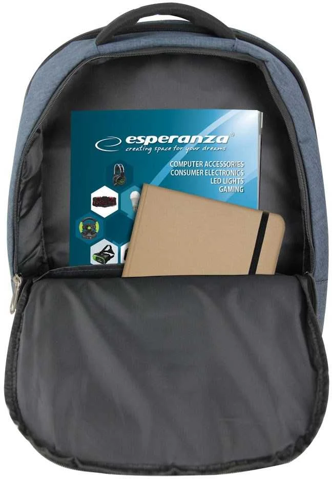 Esperanza ET196 Nešiojamas kompiuteris Backpack 15.6'' Mėlyna