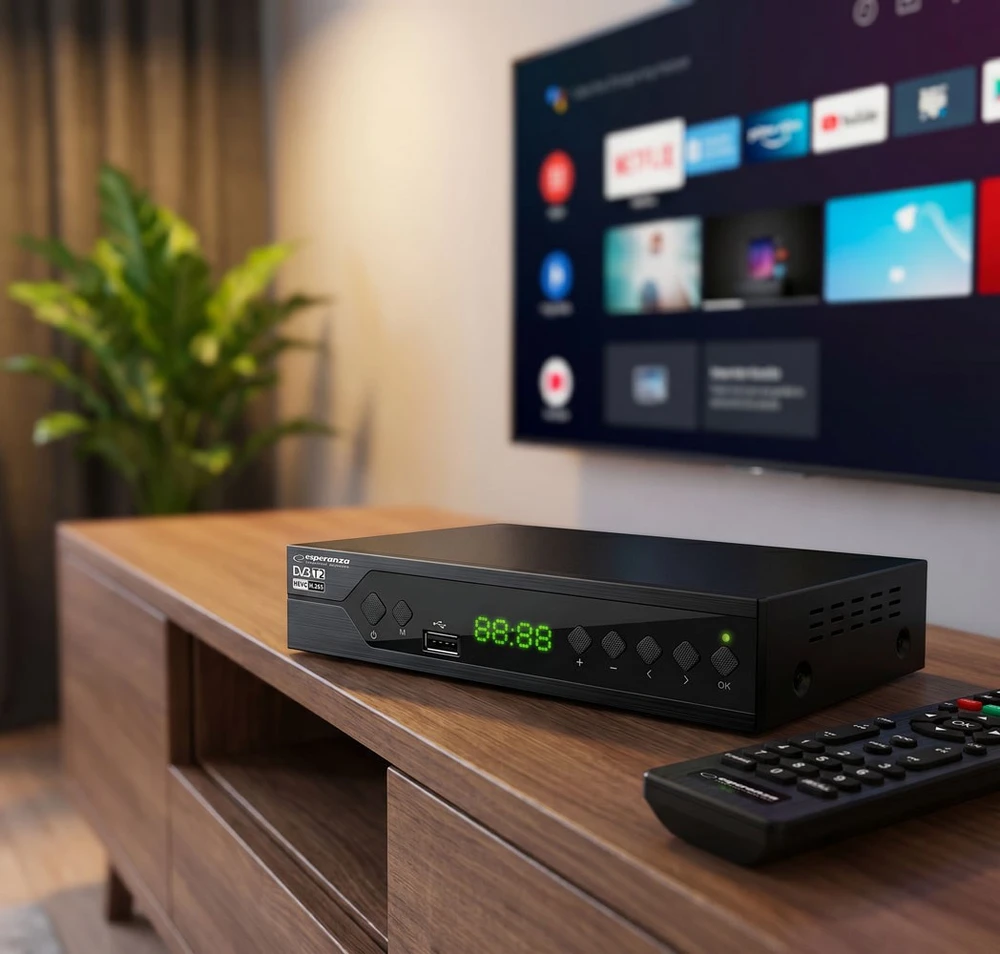 Esperanza EV107R TV set-top box Cable Juodas