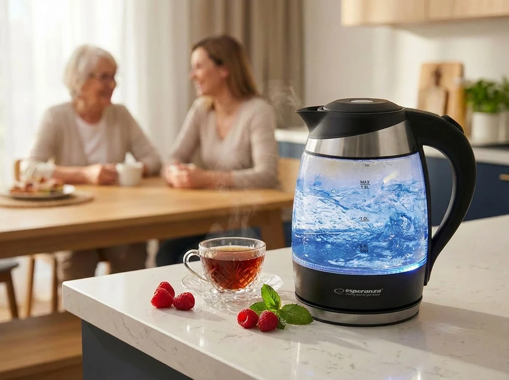 Virdulys electric Esperanza Gullfoss EKK009 (2200W 1.8l, transparent color)