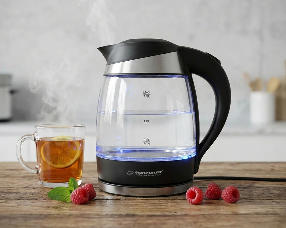 Virdulys electric Esperanza Gullfoss EKK009 (2200W 1.8l, transparent color)