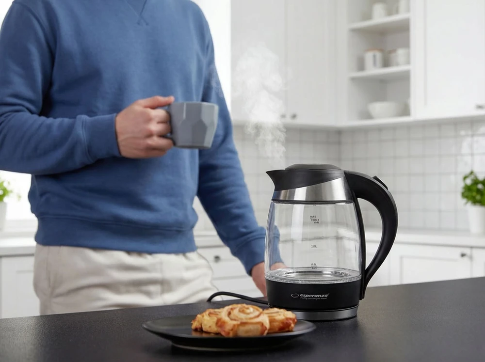 Virdulys electric Esperanza Gullfoss EKK009 (2200W 1.8l, transparent color)
