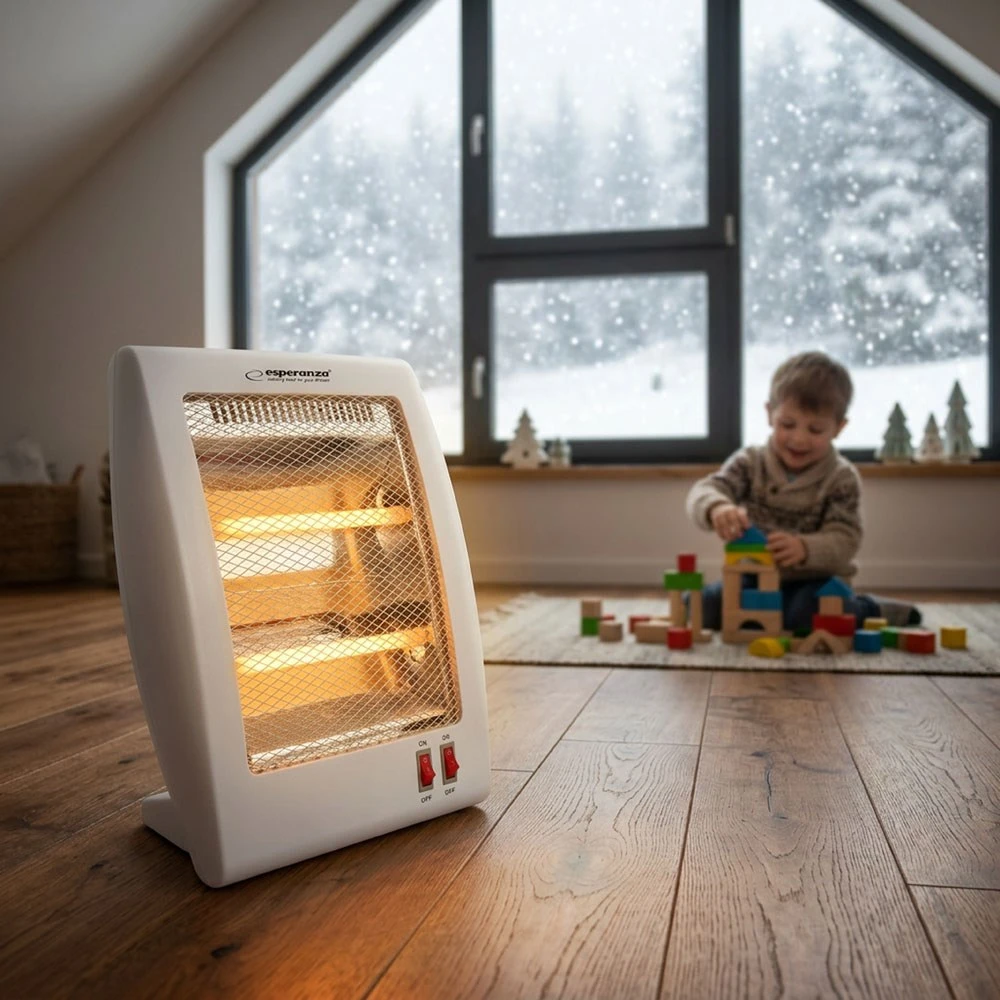 Esperanza EHH010 Electric quartz heater 400W/800W Baltas