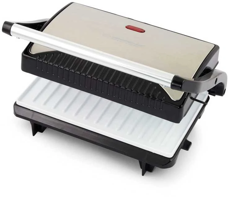 Grilis electric tabletop Esperanza Taleggio EKG006 (contact, 750W, inox color)