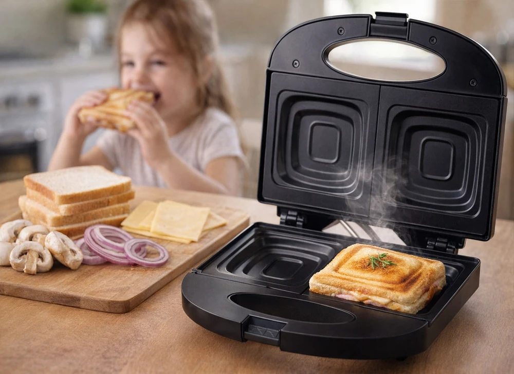 Sumuštinių keptuvas Toaster for sandwiches Esperanza Pizzaiola TKT005K (700W, juodos spalvos)