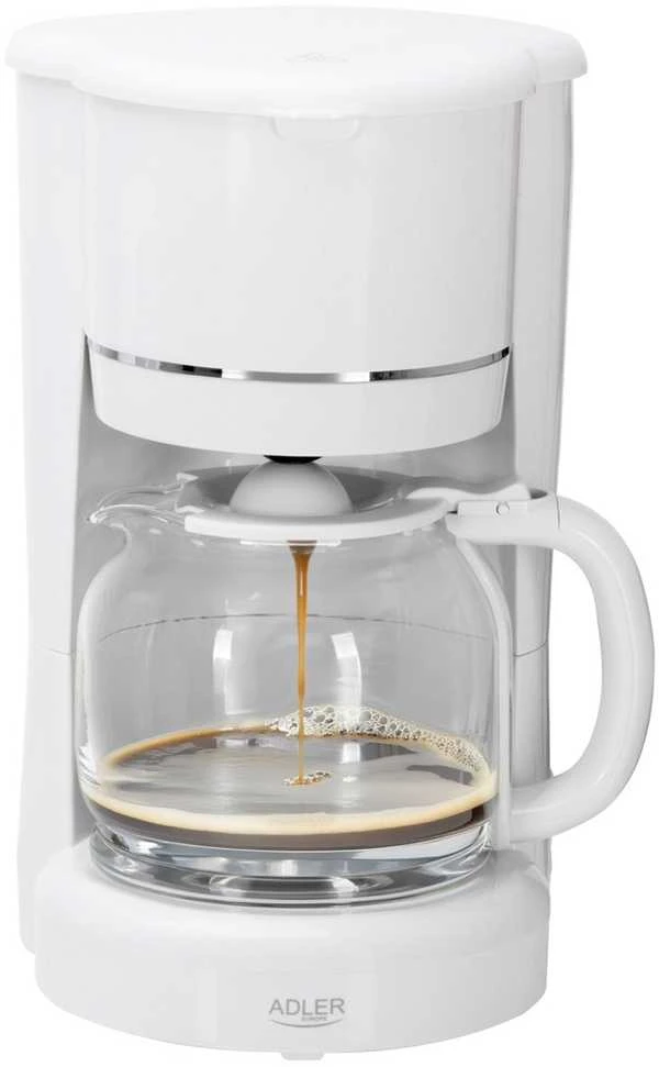 Kavamalė Adler AD 4383w Lašėjimo for ground kavos 1.5 L baltas