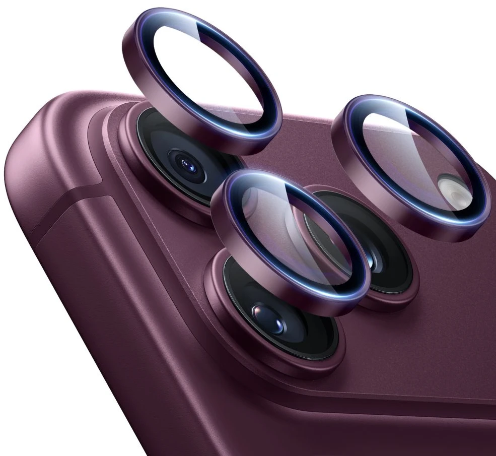 KAMEROS APSAUGA ESR ARMORITE CAMERA PROTECTOR iPhone 18 PRO / 18 PRO MAX DEEP BURGUNDY