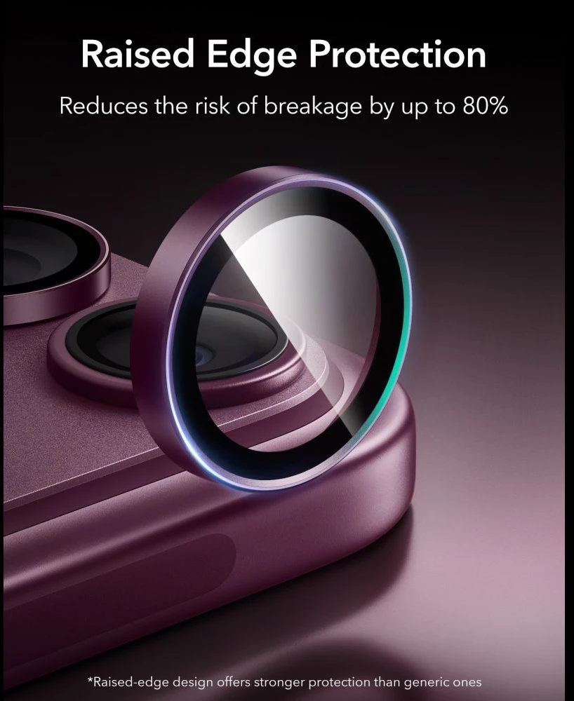 KAMEROS APSAUGA ESR ARMORITE CAMERA PROTECTOR iPhone 18 PRO / 18 PRO MAX DEEP BURGUNDY