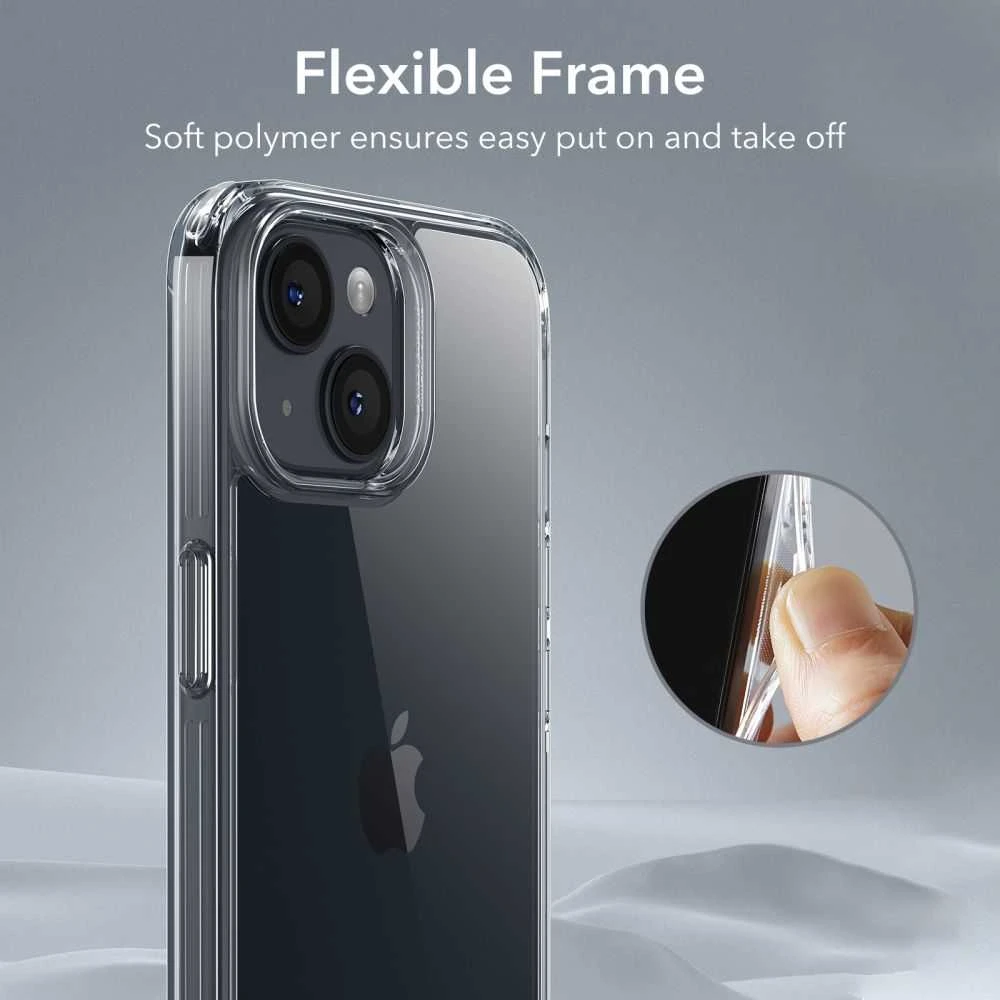 ESR ICE SHIELD iPhone 15 Plus dėklas telefonui skaidrus