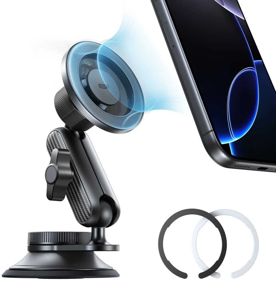 ESR OmniLock Magnetic MagSafe Dashboard car mount juodos spalvos