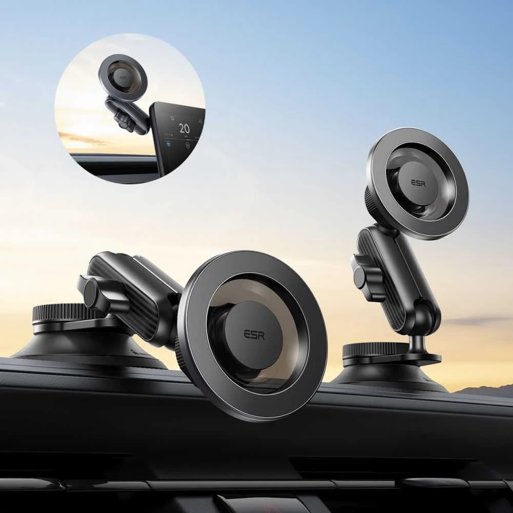 ESR OmniLock Magnetic MagSafe Dashboard car mount juodos spalvos