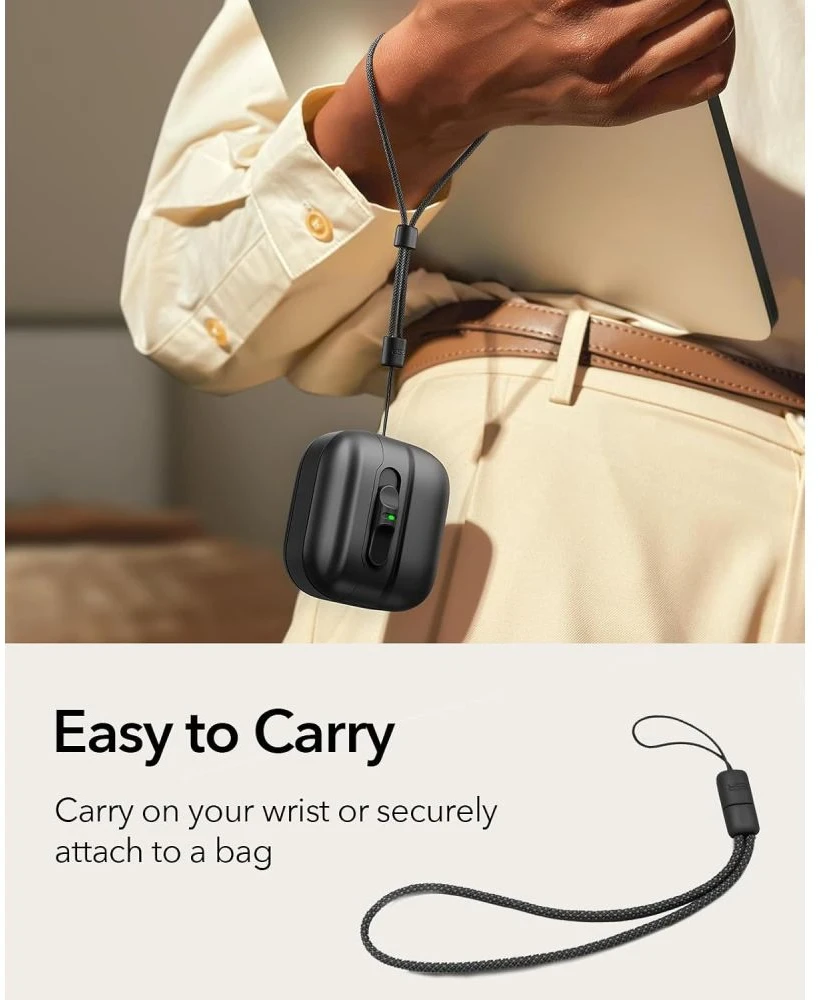 ESR PULSE HALOLOCK MAGSAFE DĖKLAS AIRPODS 4 / 5 Juodas