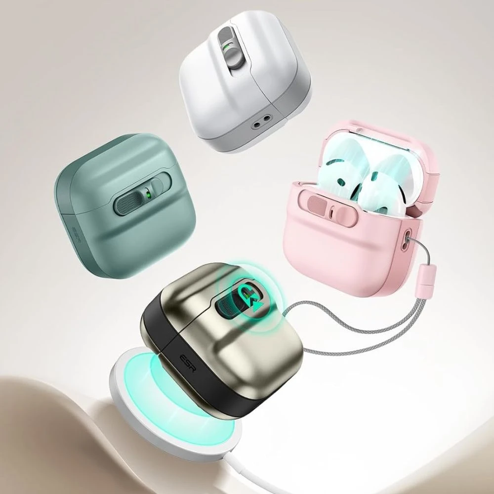 ESR PULSE HALOLOCK MAGSAFE DĖKLAS AIRPODS 4 / 5 Juodas