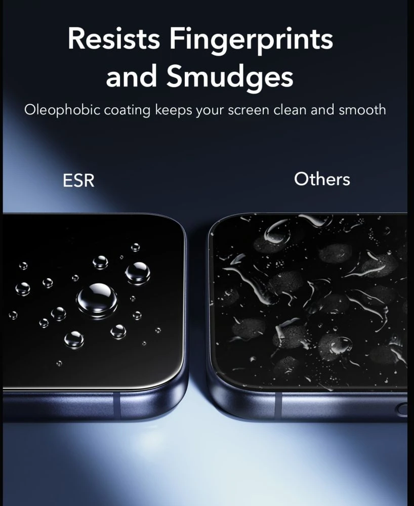 Grūdintas stiklas ESR ULTRAFIT ARMORITE TEMPERED GLASS 2-PACK iPhone 17 PRO / 18 PRO Juodas