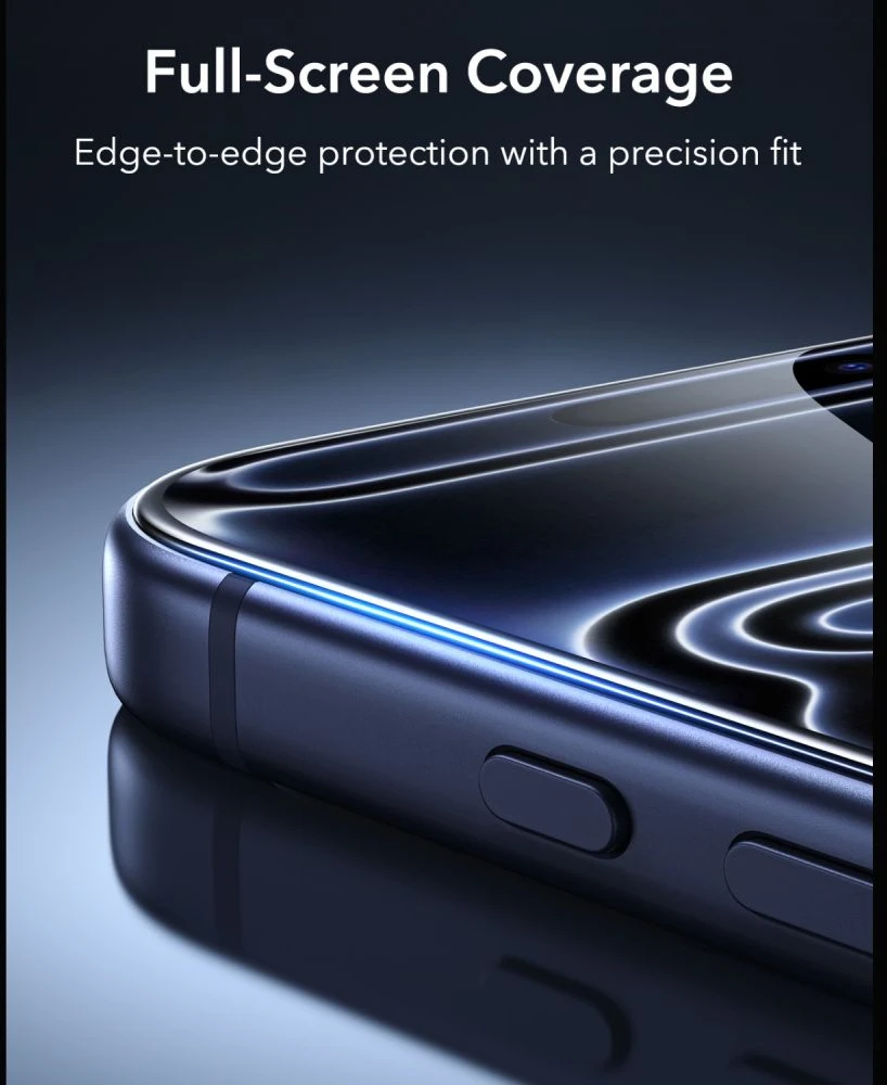 Grūdintas stiklas ESR ULTRAFIT ARMORITE TEMPERED GLASS 2-PACK iPhone 17 PRO / 18 PRO Juodas