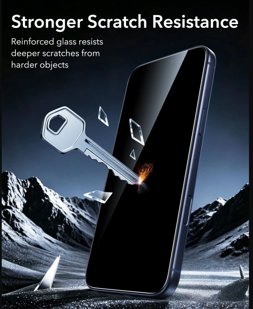 PRIVATUMĄ UŽTIKRINANTIS STIKLAS ESR ULTRAFIT ARMORITE GRŪDINTAS STIKLAS 2-PACK iPhone 18 PRO MAX PRIVACY