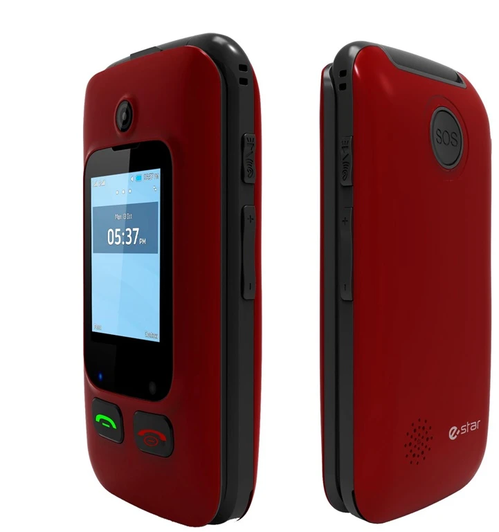 Mygtukinis telefonas eStar Digni Flip 32MB Red
