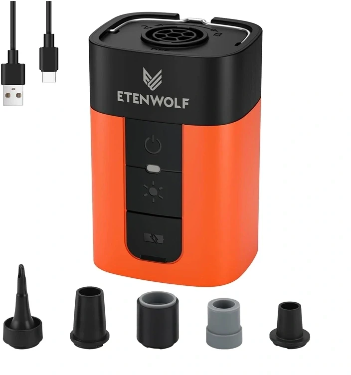 Etenwolf AIR 5 Pro 10400mAh Electric Pump (Oranžinis)