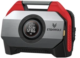 Etenwolf S6 Car Air Compressor, 11.03 bar, 19,200 mAh (red)
