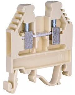 Gnybtas ETI DIN, 4 mm², 2 viet., 32 A, rudas