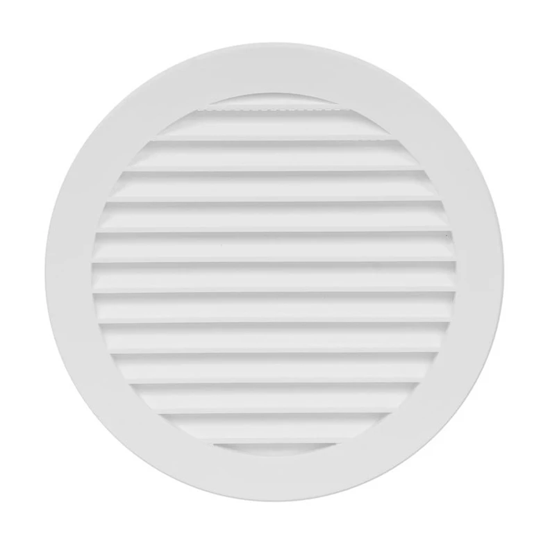 Plast. ventiliacijos grotelės EUROPLAST VR125, D125, baltos