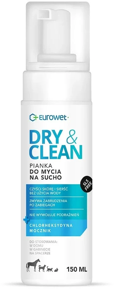 EUROWET Dry & Clean - putos šunims ir katėms - 150 ml