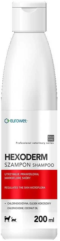EUROWET Hexoderm - Šampūnas šunims ir katėms - 200 ml