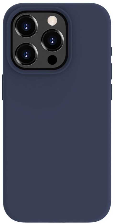 Dėklas Evelatus iPhone 14 Pro Max Premium Silikona Lieta Mīksta Tausta Tumši Zila