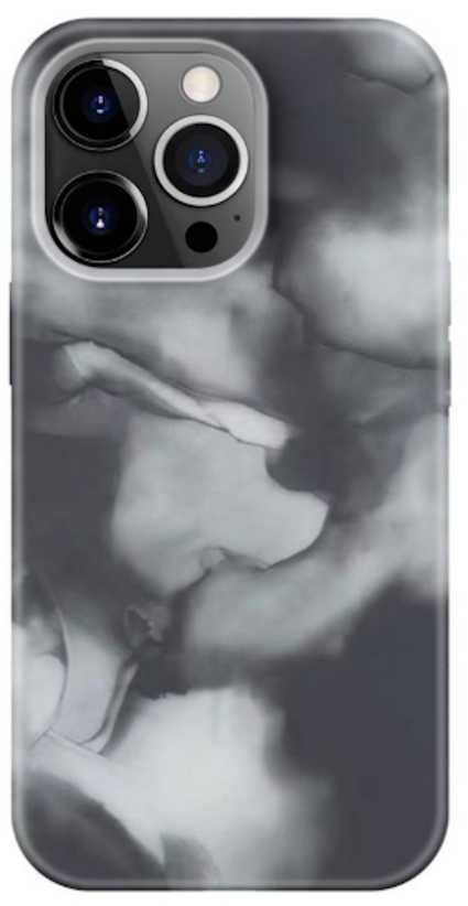 Dėklas Evelatus iPhone 14 Pro Premium Silikona Apvalks Ar Izdrukātu Dizainu Pelēks