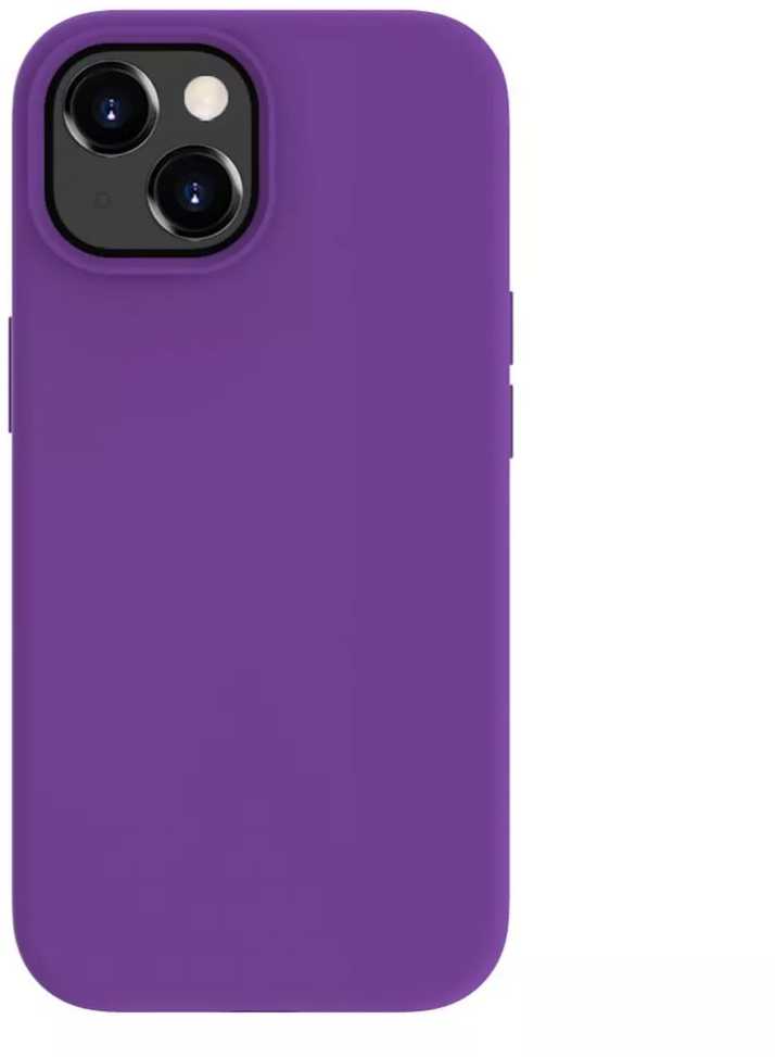 Dėklas Evelatus iPhone 15 Silikona Vāciņš Mīksta Pieskāriena Tumši Violets