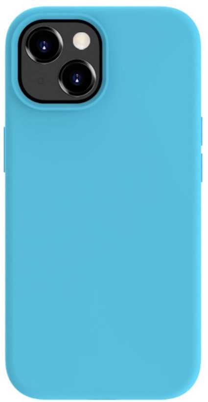 Dėklas Evelatus iPhone 15 Silikona Vāks MagSafe Mīkstā Tauste Cyan Zils