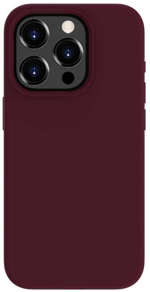 Dėklas Evelatus Premium Mīksta pieskāriena silikona aizmugures maks-apvalks priekš iPhone 15 Pro Max Sarkans