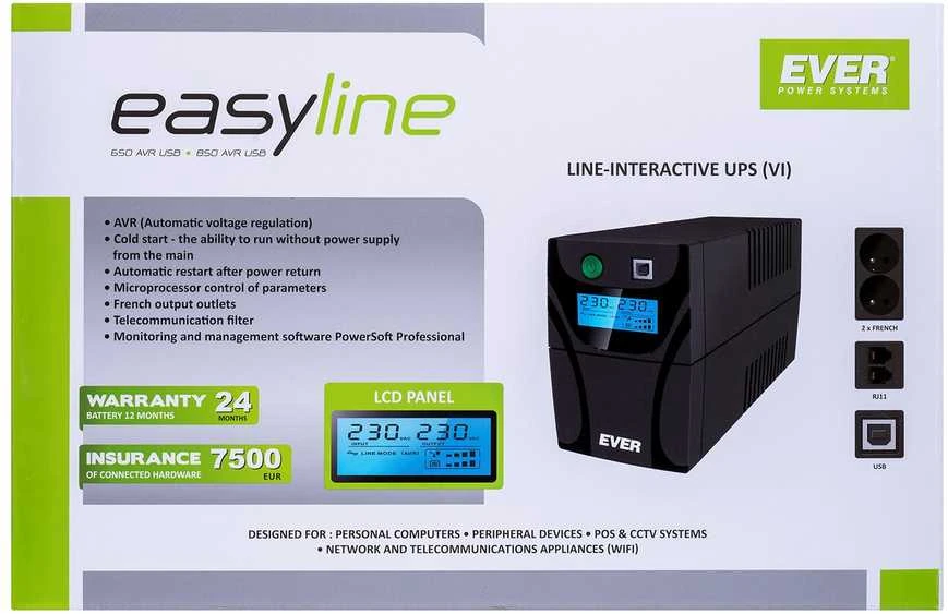 UPS Ever Easyline 650AVR USB