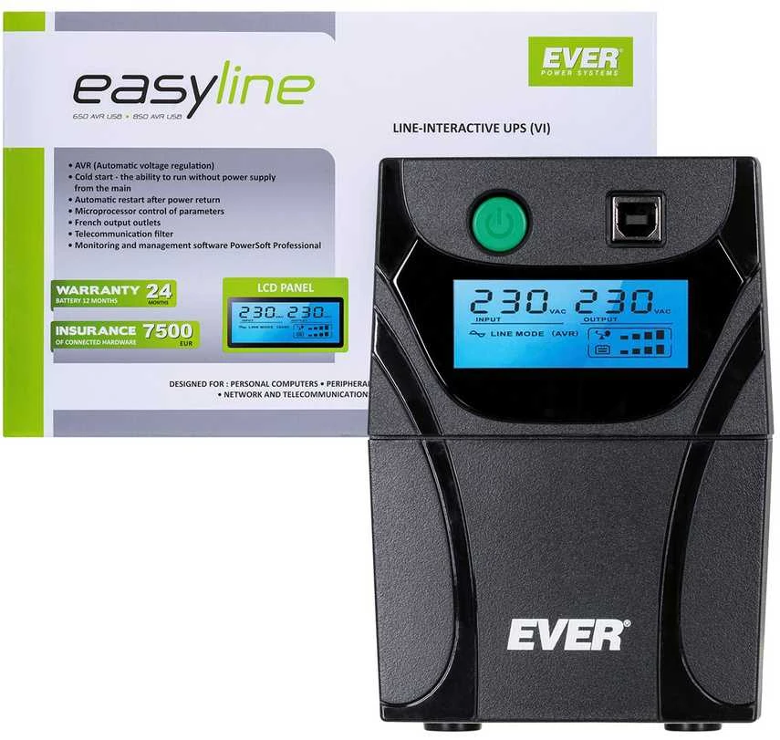 UPS Ever Easyline 650AVR USB